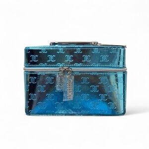 Juicy Couture Metallic Logo Travel Makeup Train Case